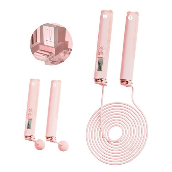 

resistance bands cordless jump ropes electronic digital skip rope calorie consumption professional fitness body building exercise jumping