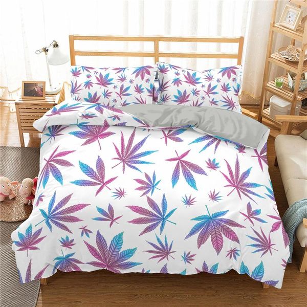 

bedding sets print duvet cover set luxury plant for adults bedclothes 2/3pcs  king twin size quilt
