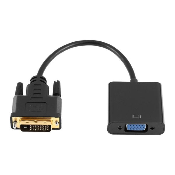 

full hd 1080p dvi-d to vga active adapter converter cable 24 +1pin male to 15pin female monitor cable for pc video card