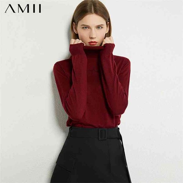 

minimalism autumn fashion women sweater embroidery turtleneck slim fit pullover causal female 12040494 210527, White