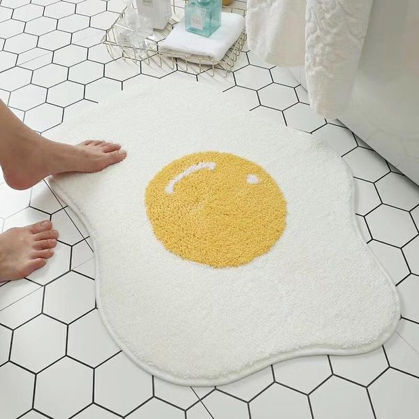 

carpets poached egg shape floor mats for bathroom absorbent carpet non-slip kitchen rug washable welcome doormat balcony area rugs