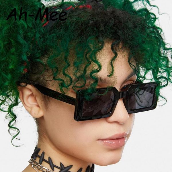 

sunglasses 2/3/5pcs/set square women's 2021 vintage brand small rectangle brown lens female glasses for men retro oculos eyewear, White;black