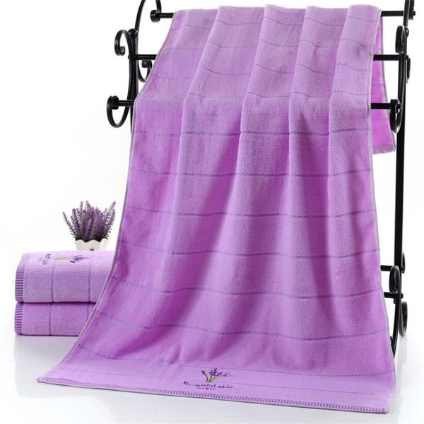 

towel zhuo mo one piece 100% cotton 70*140cm lavender luxury bath toallas de mano lovers romatic gift
