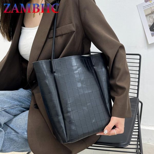 

evening bags 2 sets fashion plaid tote purses and handbags luxury designer leather shoulder for women sac