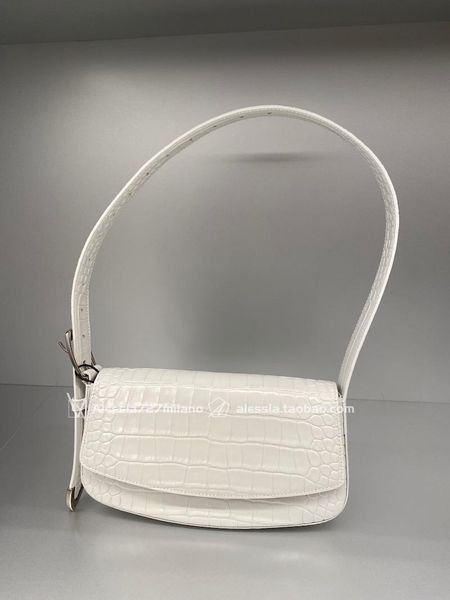

evening bags female bag 2021 summer luxury fashion trend french underarm white rectangular crocodile pattern small shoulder