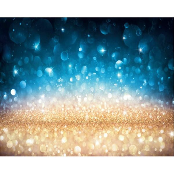 

party decoration blue golden halo grit backdrop baby shower room decor po booth studio prop