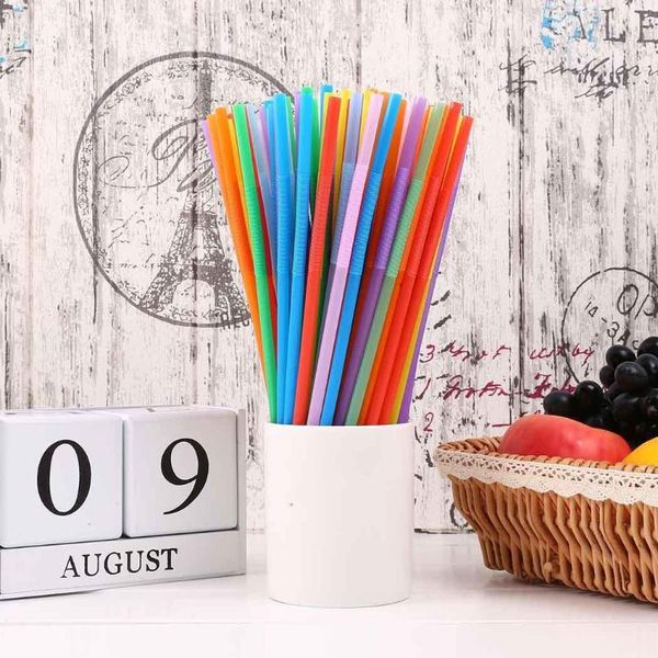 

packaging dinner service 1 pack multicolor disposable elbow design plastic drinking straws party casual home office etc milkshakes juice mil