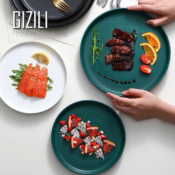 

dishes & plates nordic ceramic dinner plate home dessert steak salad snack cake restaurant utensils tray kitchen tableware set