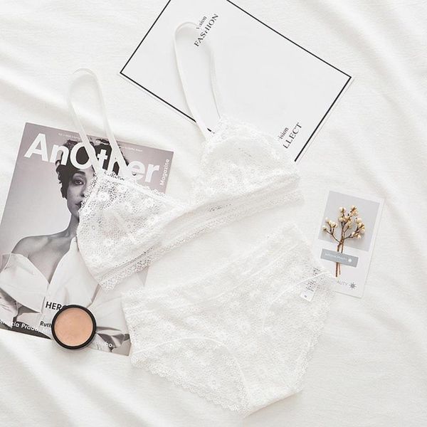 

bras sets women lace sleeveless soft mesh see through lingerie set, Red;black