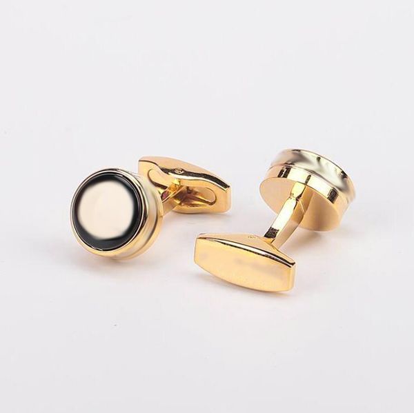 

selling men's cufflinks classic logo stainless steel shirt cuff links wholesale price mm01, Silver