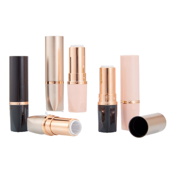 

storage bottles & jars empty round pink plastic lipstick tube gold elegant lip packaging bottle black cosmetic container inner12.1mm 30