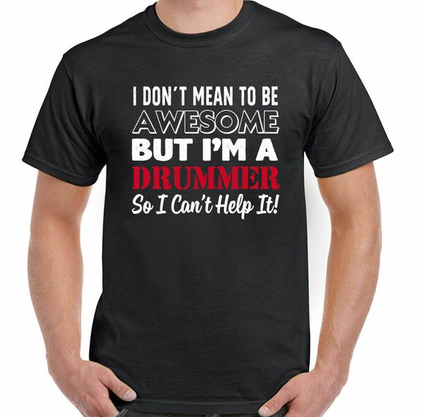 

Touching the battery t-shirt do not mean to be amazing drummer man fun, White;black