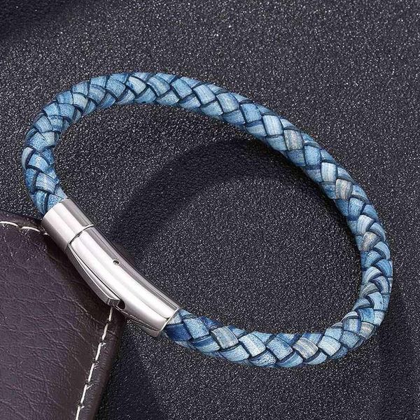 

charm bracelets men jewelry fashion braid blue rope chain exquisite snap trendy wristband gift bb0240, Golden;silver