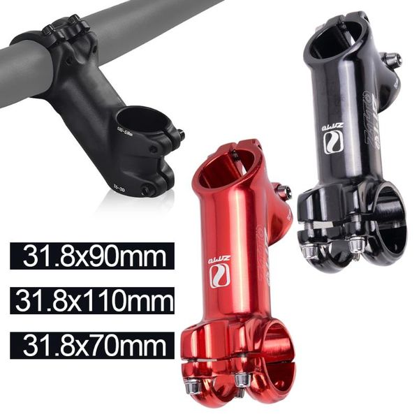 

bike handlebars &components 31.8mm stem 35 degree handlebar 70mm 90mm 110mm aluminum alloy for xc am road bikes bicycle accessories