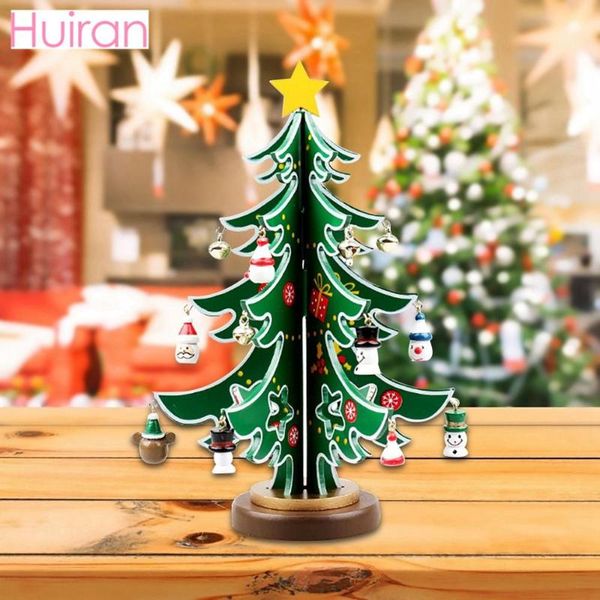 

christmas decorations diy wooden tree with ornaments decor for home 2021 navidad natal year xmas kids gifts