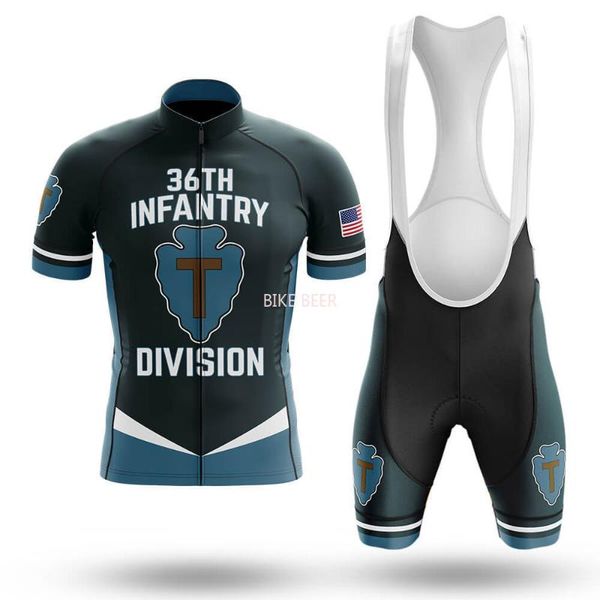 

racing sets 36th infantry division -cycling jersey set summer cycling wear mountain bike clothes bicycle clothing mtb suit, Black;blue