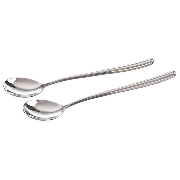 

dinnerware sets good quality stainless steel rice spoon/soup spoon , long-handled great circle coffee (2pcs)