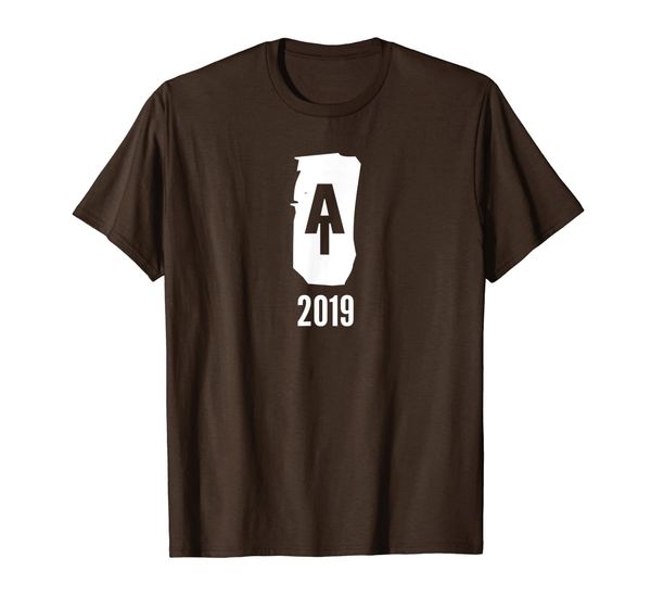 

appalachian trail logo class of 2019 hiker t-shirt, White;black
