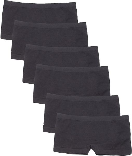 

women's panties nylon spandex boyshort, Black;pink