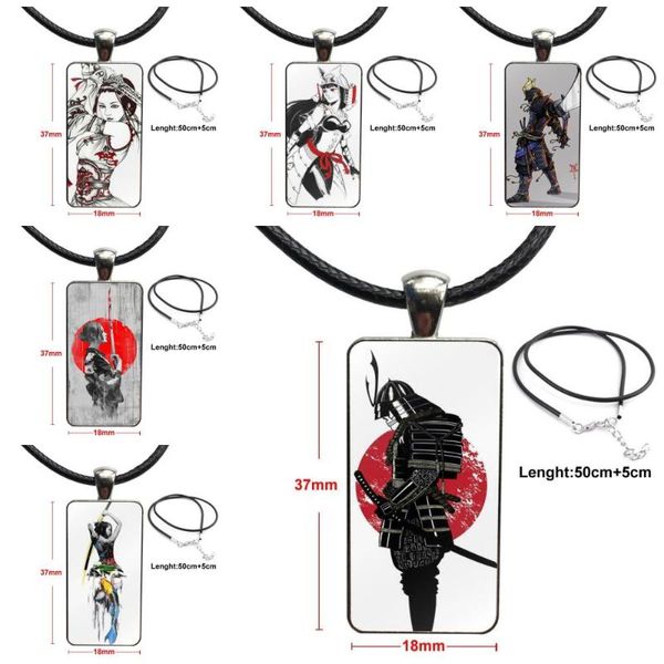 

pendant necklaces for women kids cute skin janpan judo glass cabochon jewelry steel color with long choker rectangle necklace, Silver