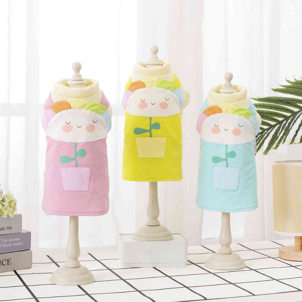 

pet cloth in autumn and winter two legged half length dog cat teddy psh warm