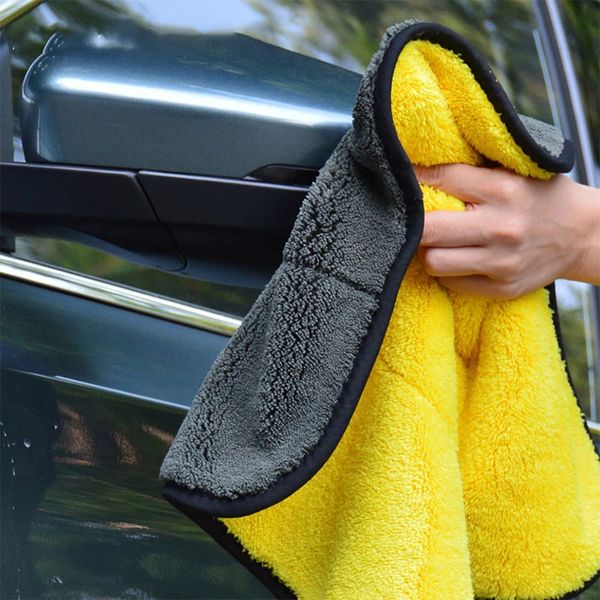Extra macio lavagem de carro de toalha de microfibra carros limpeza secar carcare pano detalhando washtowel nunca scrat wll731