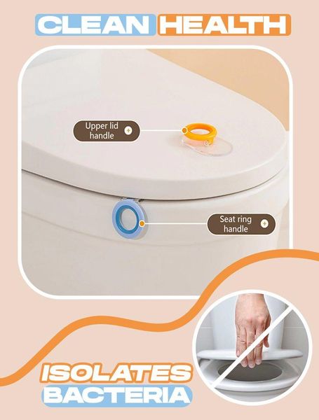 

toilet seat covers household anti-dirty lid lifter cover handle self-adhesive holder device bathroom gadgets