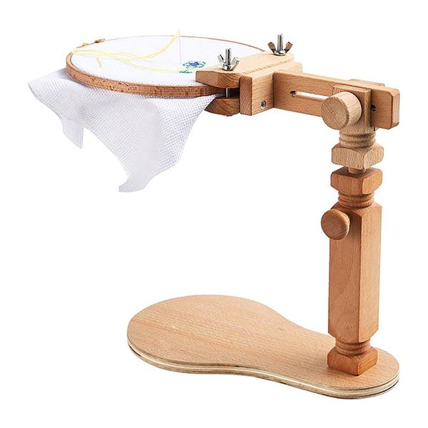 

other arts and crafts embroidery stand portable adjustable cross-stitch frame holder wooden hoop set stitch rack reliable