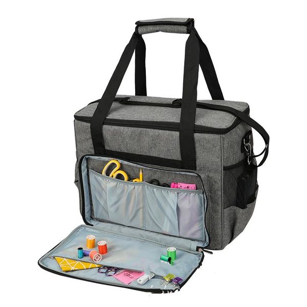 

storage bags diy household organizer knitting bag portable yarn tote wool crochet hooks needles sewing supplies set