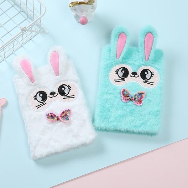 

notebook and journal a5 diary notepad plush agenda planner organizer line daily note book school office shetchbook notepads, Purple;pink