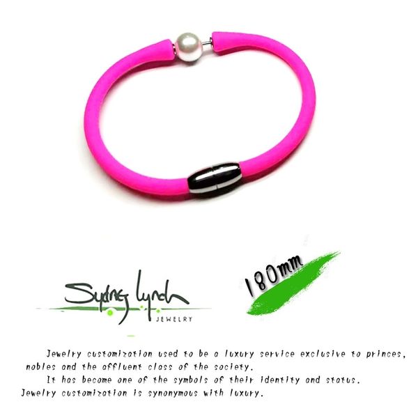 

bracelet with silica gel and nanyang black pearl