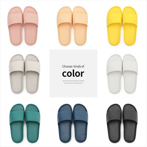 

elling slippers women summer fashion slide sandals ladies 2022 casual beach high heels shower thick soft sole men bathroom shoes designer cl, Black