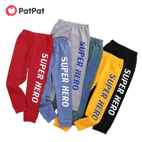 

arrival spring and autumn trendy letter print elasticized leggings kids pants children's clothing 210528, Blue