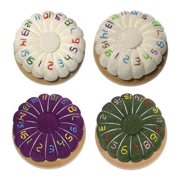 

other arts and crafts pin cushion flower pumpkin needles wooden bottom pincushion for sewing 7cm stitching supplies
