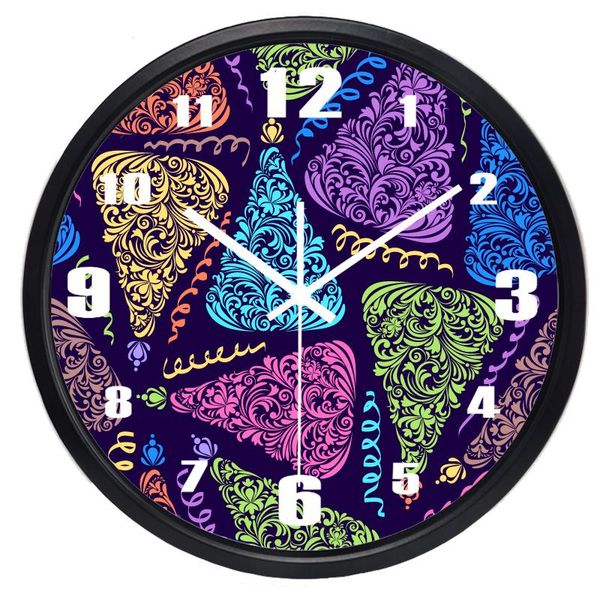 

wall clocks chocolate wrapped design clock the non-ticking kitchen home creative metal art ecorate