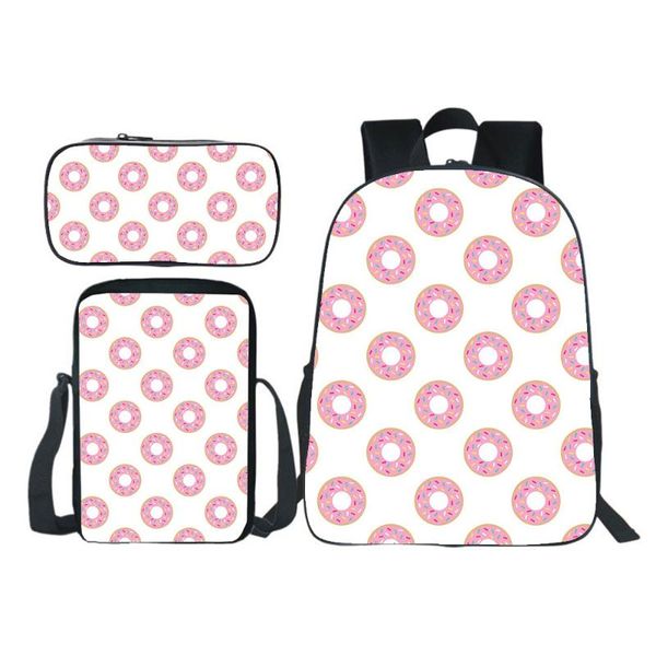 

backpack fashion 3pcs set charli damelio (backpack+shouder bag+pen bag) boy girl school bag teens bookbag rucksack gift