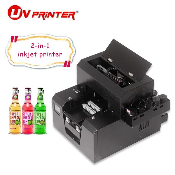 

printer a4 size inkjet portable flat cylinder integrated for clothing/plastic/leather/silicone diy pattern custom printing printers
