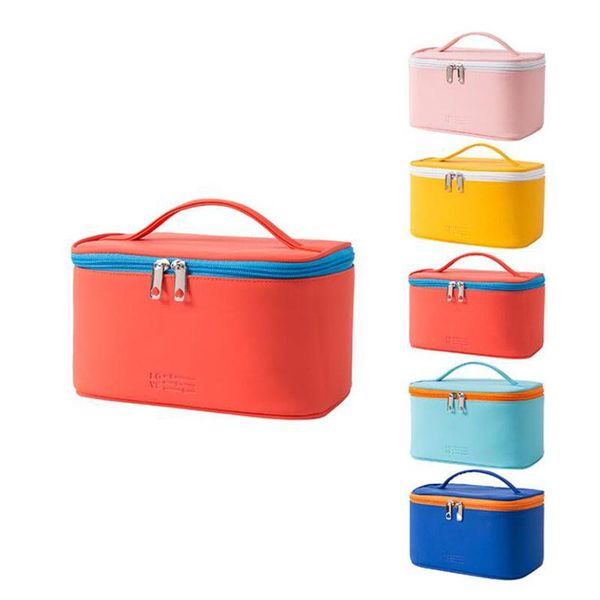 

cosmetic bags & cases pu portable bag case large capacity storage