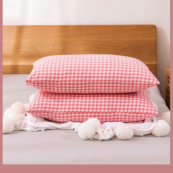 

pillow case pillfn pillowcases a pair of cotton soft and comfortable lattice cases