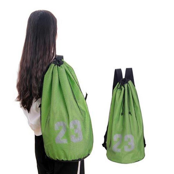 

backpack ly sports ball basketball football storage net bag training mesh