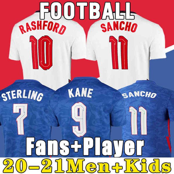 

2022 soccer 2020 jersey kane sterling rashford sancho henderson barkley maguire 20 22 national football shirts men + kids kit sets uniforms, Black