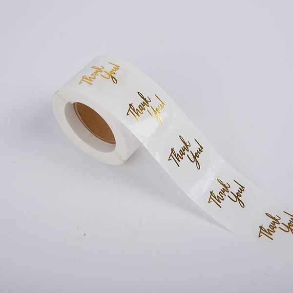 

gift wrap rose gold foil thank you sticker for small business 500pcs seal labels