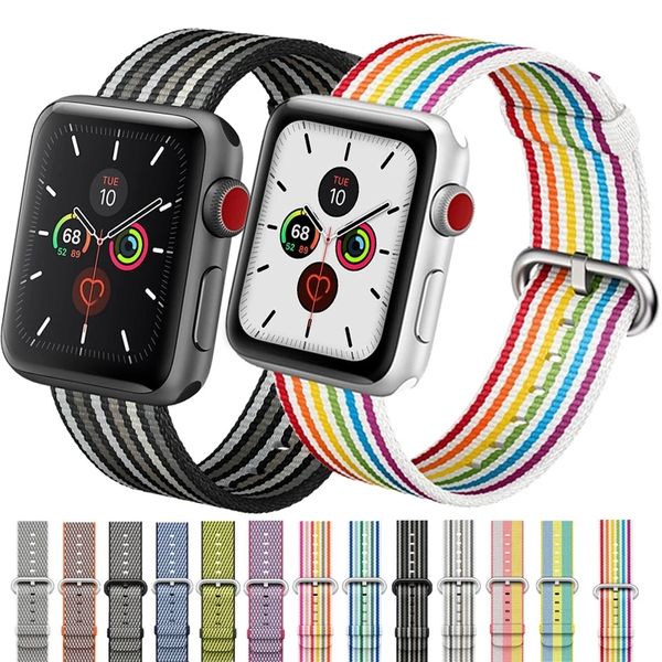 Cinturino in nylon moda cinturino per Apple Watch Ultra 49mm 41mm 45mm 44mm 40mm 42mm 38mm braccialetto in tessuto iwatch serie 8 7 6 SE 5 4 3 2 1