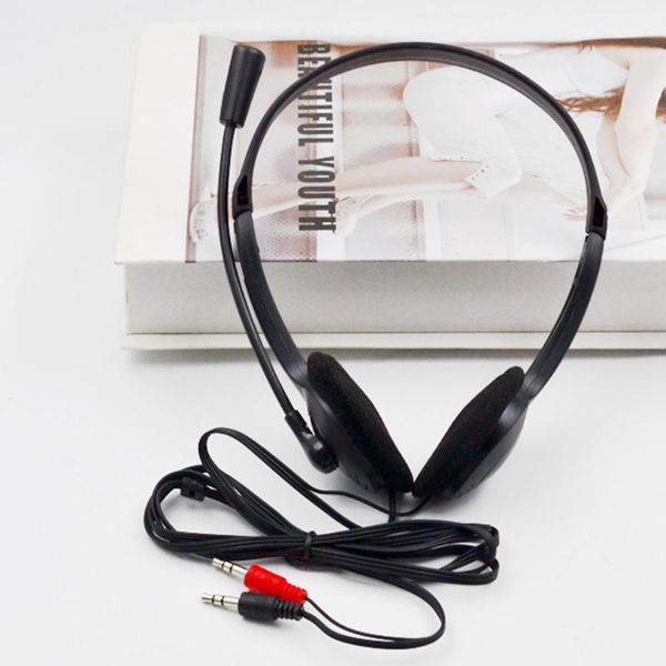 

headphones & earphones super bass 3.5mm wired stereo headphone noise cancelling earphone with microphone adjustable headband for computer la