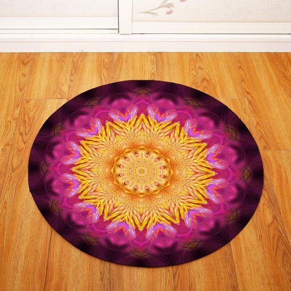 

cushion/decorative pillow geometric printed round rug suitable for living room bedroom carpet children crawling cushion non-slip absorbent k