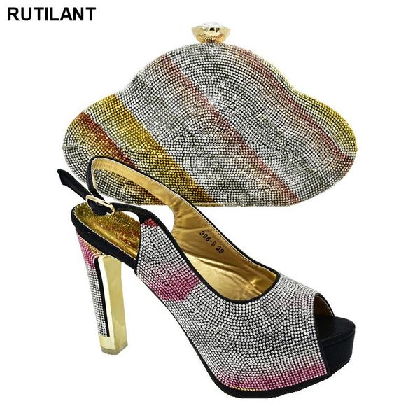 

dress shoes ladies with matching bags set decorated rhinestone women and to match sale elegant crystal, Black