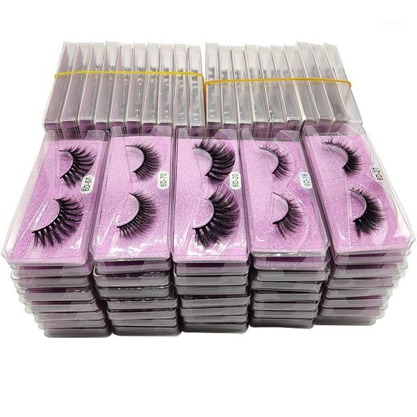

eyelash 10/20/30/40/50/100 pcs 3d mink lashes wholesale natural false eye makeup faux eyelashes in bulk thick cils1
