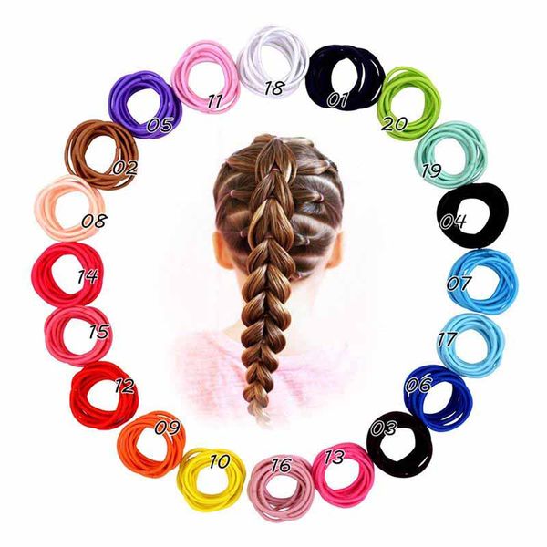 20 colori per bambini Hairbands Baby Girls Hairbands colorato FAI DA TE Bambino Fascia per bambini Bambine Capelli Capelli Accessori per capelli