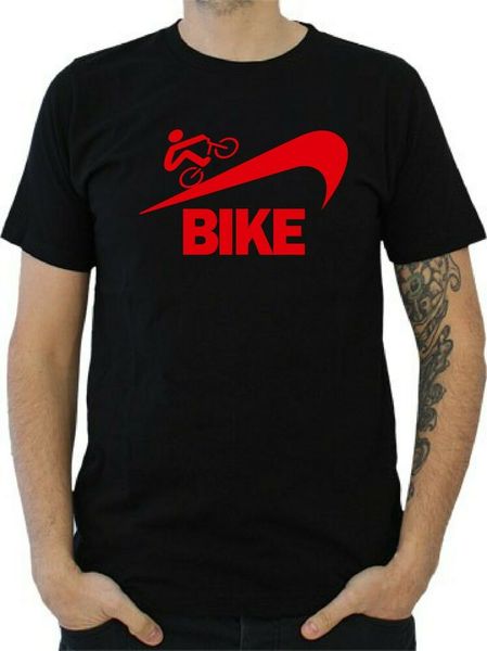 

Mens t-shirt bike velo bmx, White;black