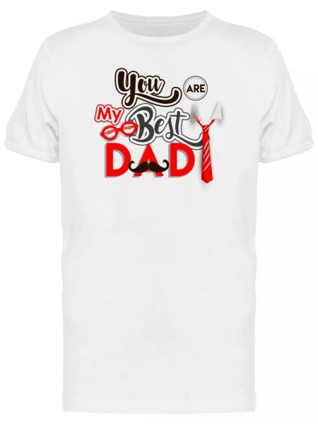 

you are my dad red tie men's tee -image by shutterstock, White;black